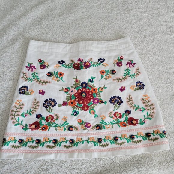 Mi Ami Embroidered Mini Skirt - Picture 1 of 11